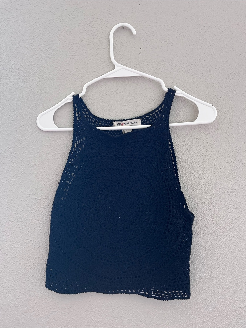 H&M Crochet Halter Crop Top